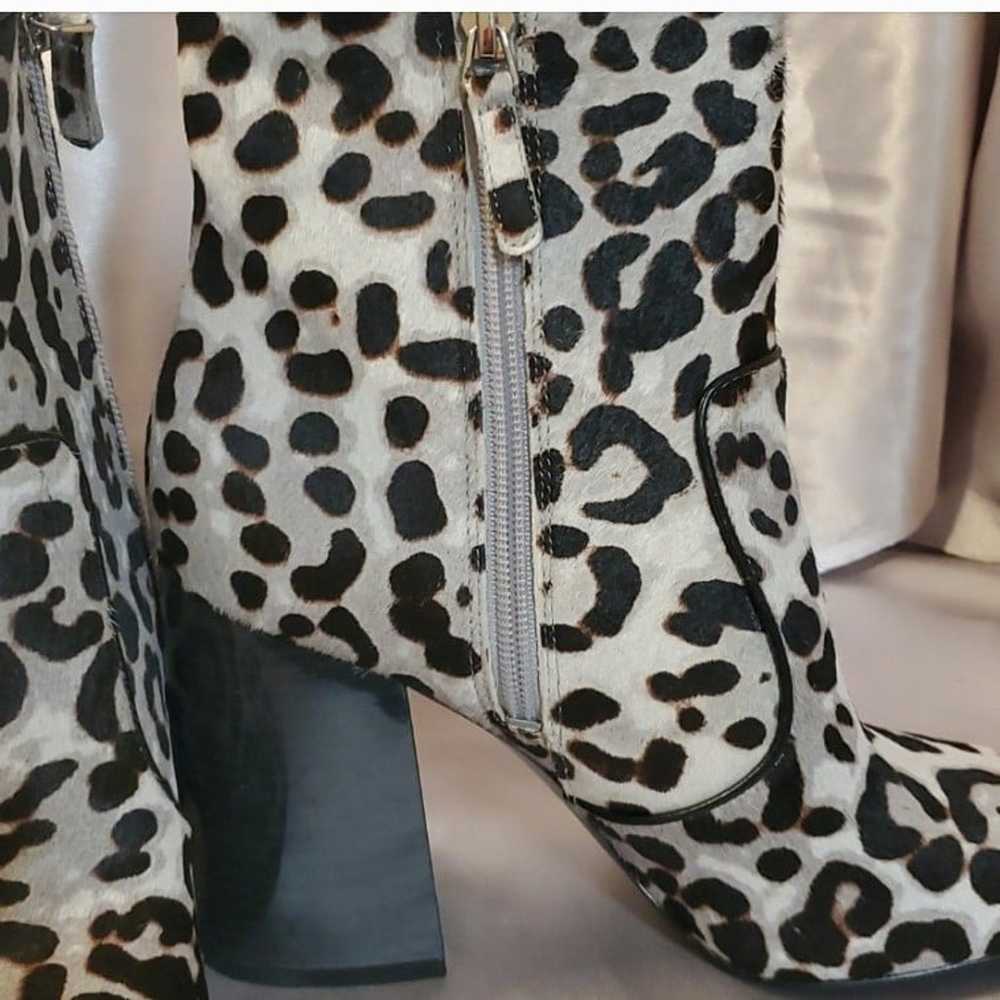 Nine West Jilene Gray Animal Print Calfhair Leath… - image 3