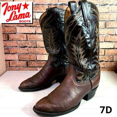 Tony Lama Western Boots ✨ Brown Leather