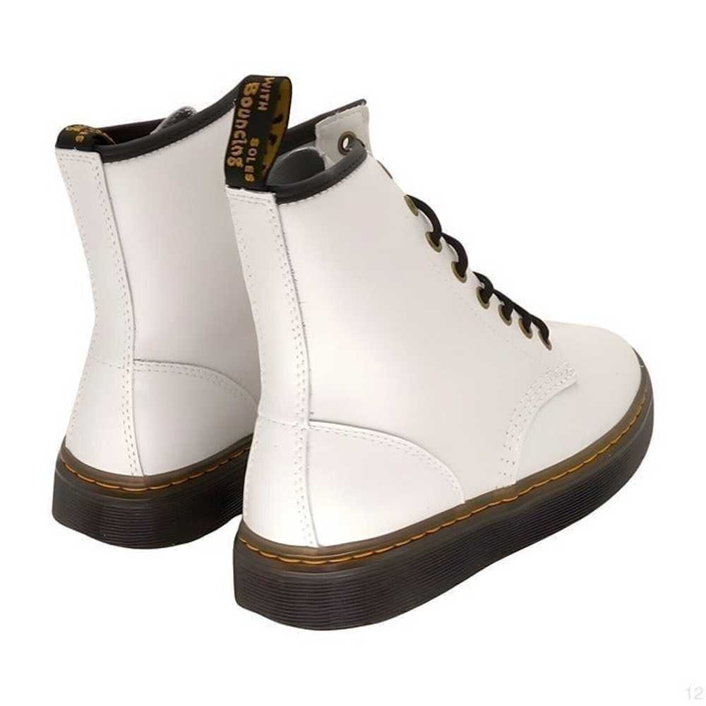 Dr. Martens White Zavala Leather Boot Womens Shoe… - image 2