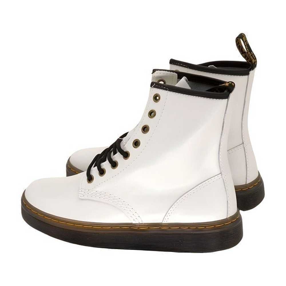 Dr. Martens White Zavala Leather Boot Womens Shoe… - image 3