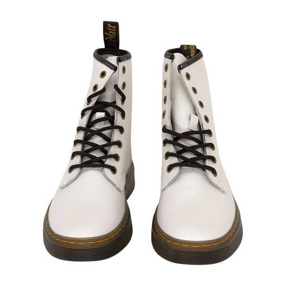 Dr. Martens White Zavala Leather Boot Womens Shoe… - image 4