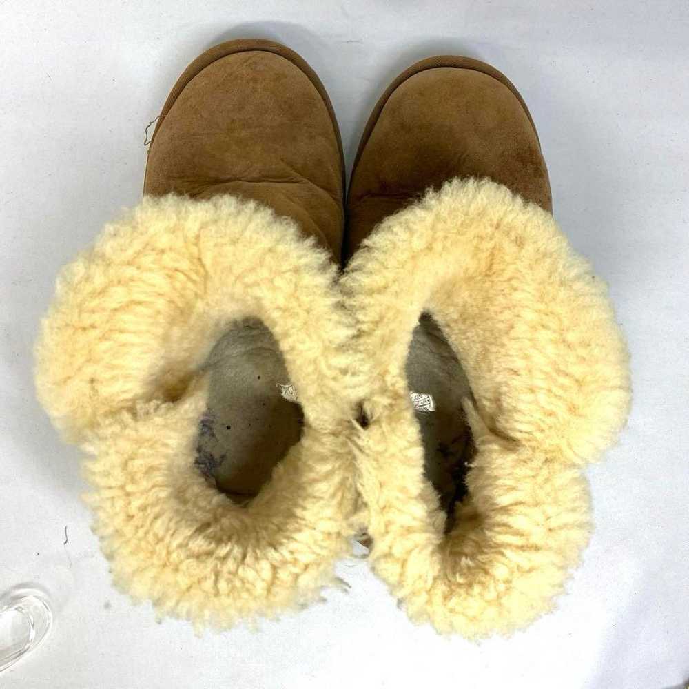 24 cm Beige Mouton Boots Short Buttoned - image 6