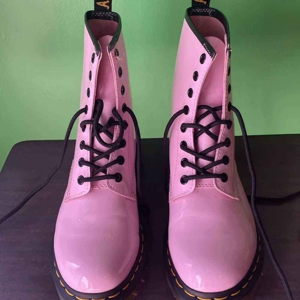 Dr. Martens women’s pale pink boots size 8 1/2 - image 1