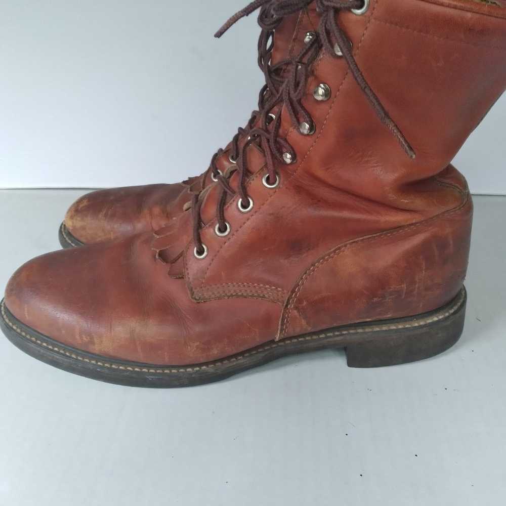 Justin Women's Rooper Boots Brown Leather Size 10… - image 5