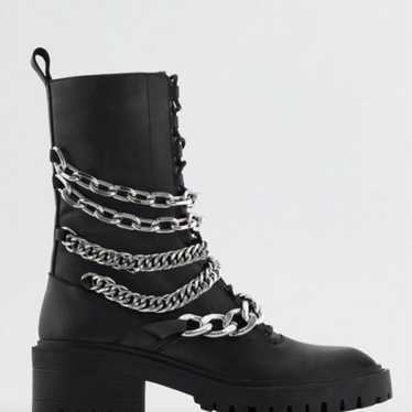 Zara Chain Genuine Leather Boots. - image 1