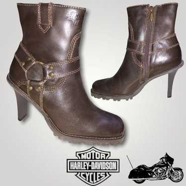 NWOT Harley Davison Leather Heel Boots 5 - image 1