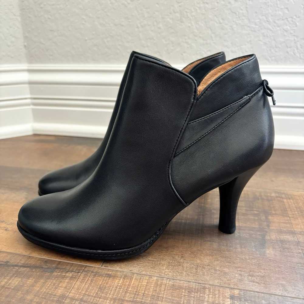 Sofft Ankle Boots Women Size 6.5 Black Leather 3”… - image 5