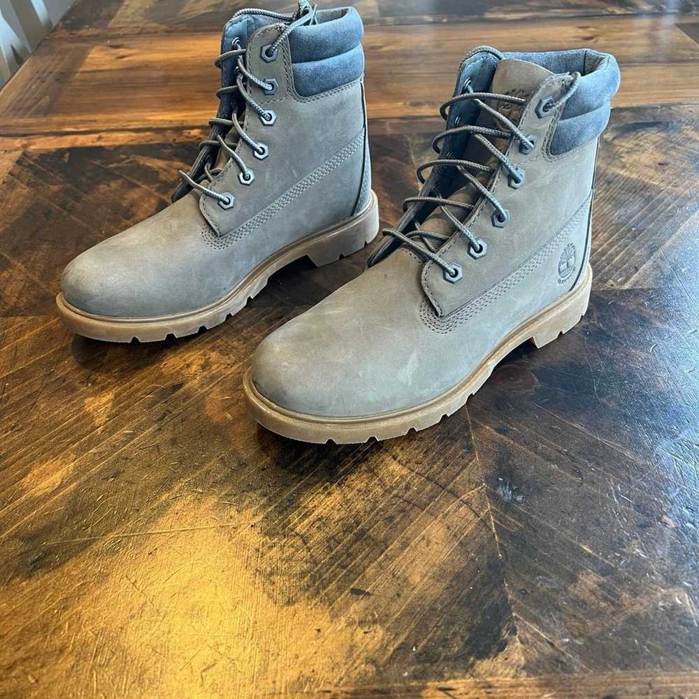 Timberland Linden Woods 6” Premium Grey Nubuck Wa… - image 3