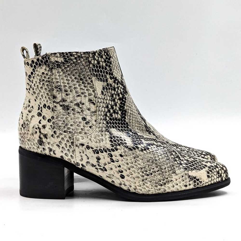 Blondo Women Gray Snake Print Western Chelsea Boo… - image 9