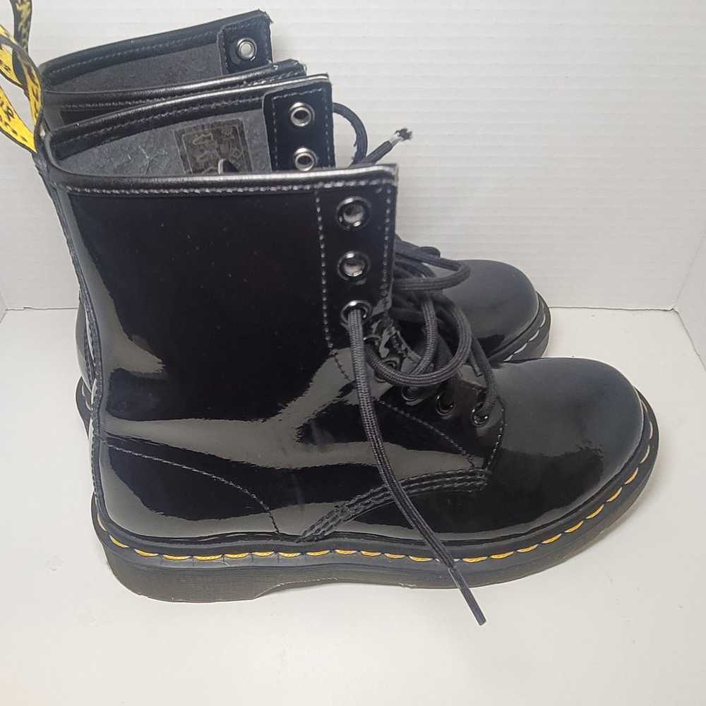 Dr. Martens 1460 Patent Leather Lace Up Size 8 - image 6