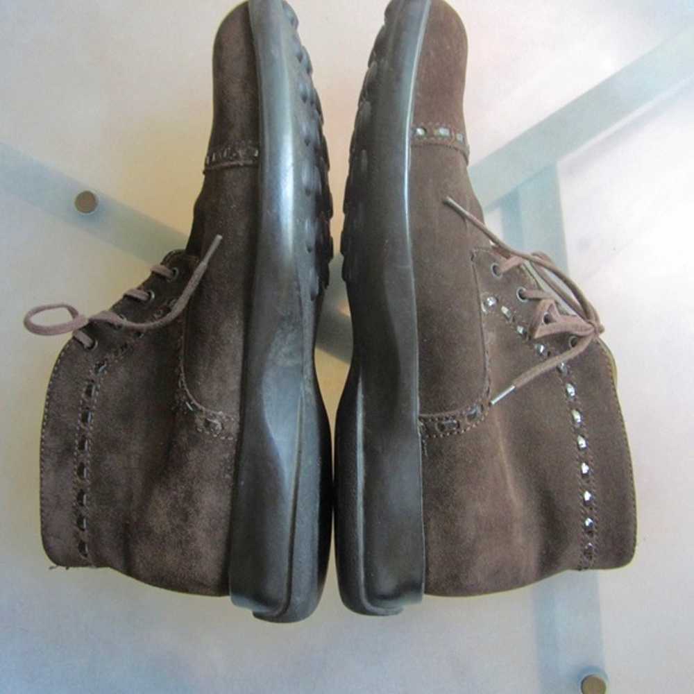 TODS Chukka Boots Shoes Brown Suede Women's 7 - image 5