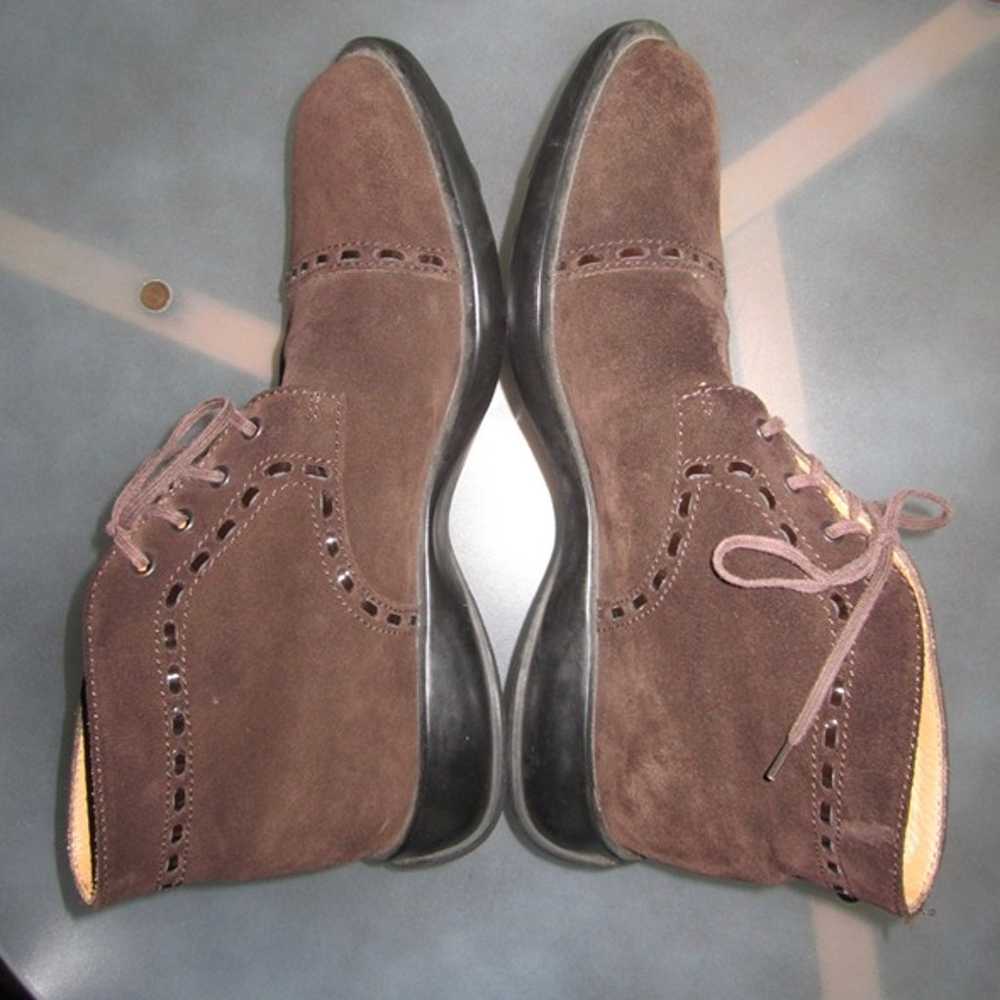 TODS Chukka Boots Shoes Brown Suede Women's 7 - image 6