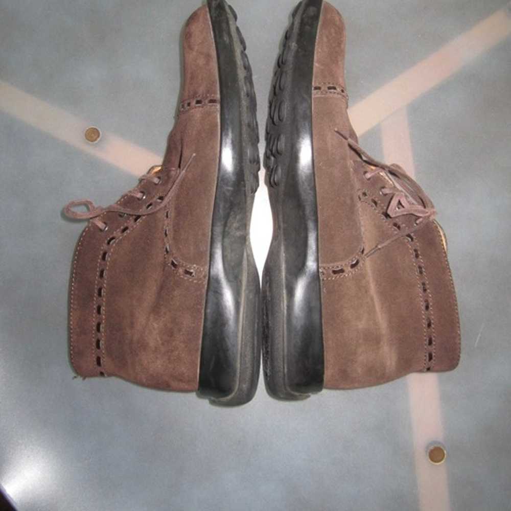 TODS Chukka Boots Shoes Brown Suede Women's 7 - image 7