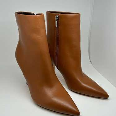 Marc Fisher Fergus Brown Leather Pointed Toe Kitt… - image 1