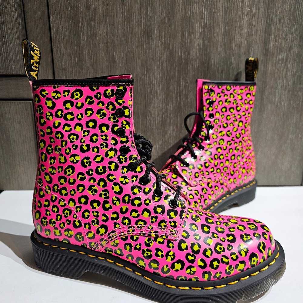 NEW Dr Martens Docs 1460 Smooth Leather Leopard P… - image 1