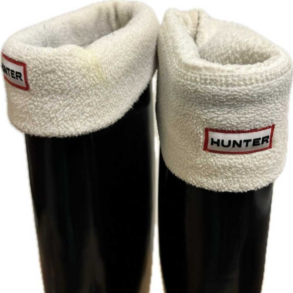 Hunter Black Boots with Lining - image 1