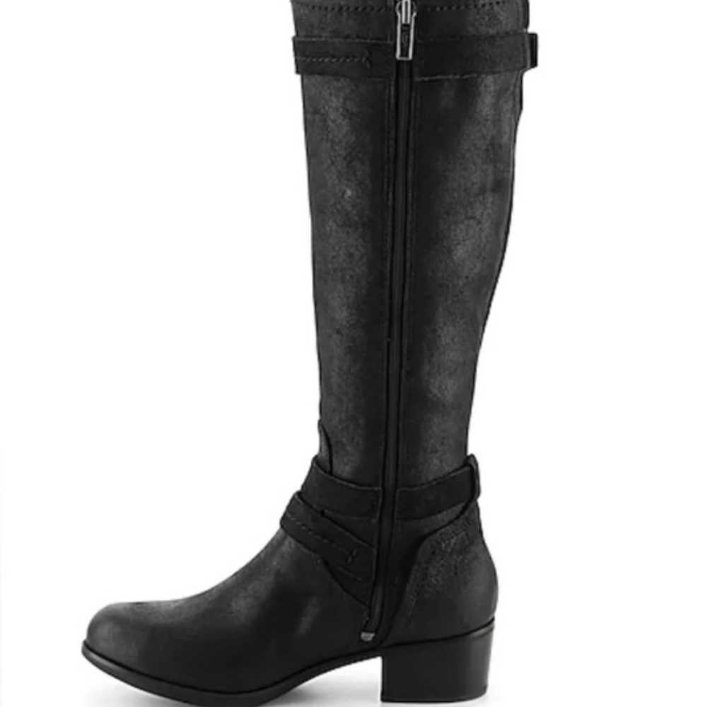 UGG Darcie Black Riding Boots Distressed Buckle W… - image 7