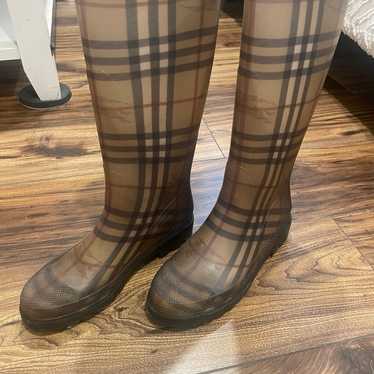 Burberry rain boots