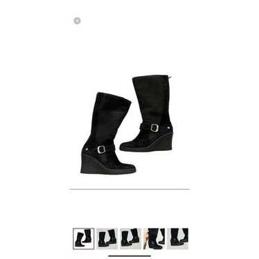 Ugg suede wedge boots