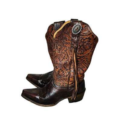 Shyanne Western Boots Cheyenne BrownSz 7.5 M Leat… - image 1