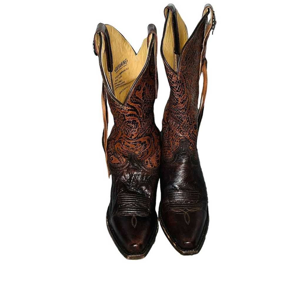 Shyanne Western Boots Cheyenne BrownSz 7.5 M Leat… - image 3