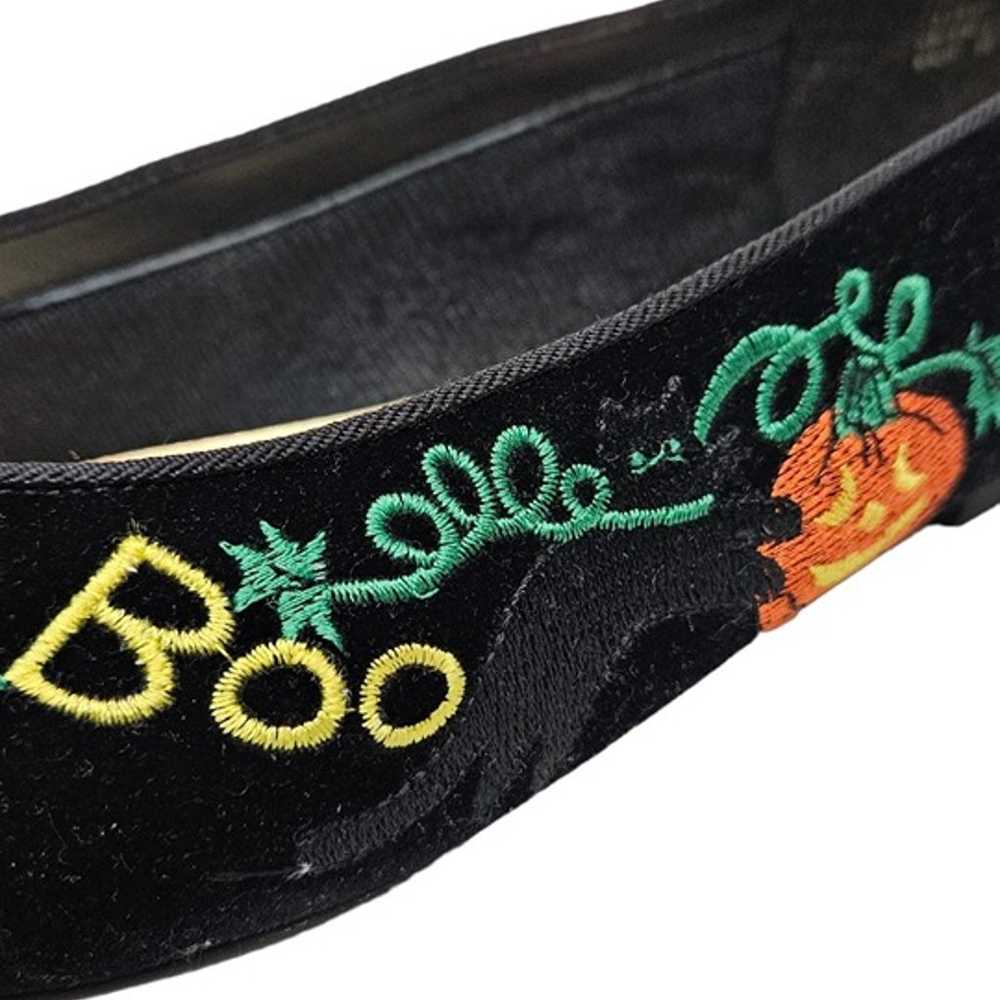 Vintage Mootsies Tootsies Black Velvet Flats Hall… - image 11