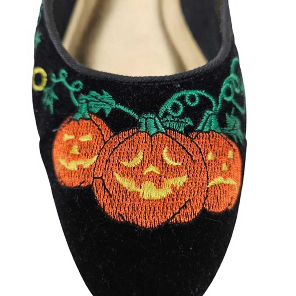 Vintage Mootsies Tootsies Black Velvet Flats Hall… - image 3