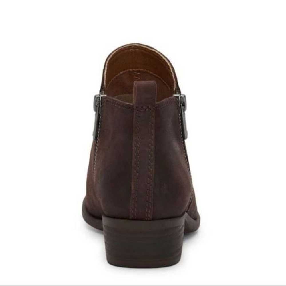 New Lucky Brand Basel Angle Bootie Dark Brown sue… - image 3