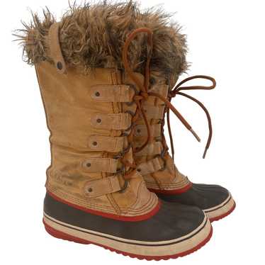 Sorel Joan of Arctic Women's Tan Leather Lace Up … - image 1