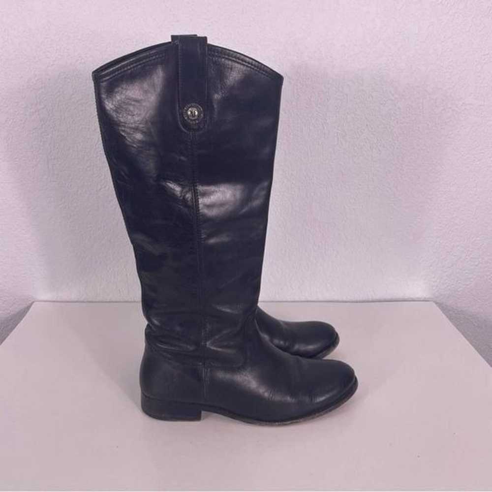 Frye Black Leather Tall Pull On Riding Boots - image 4