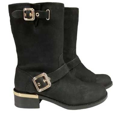 Vince Camuto VC-Windy Windy Mid Calf Black Suede M