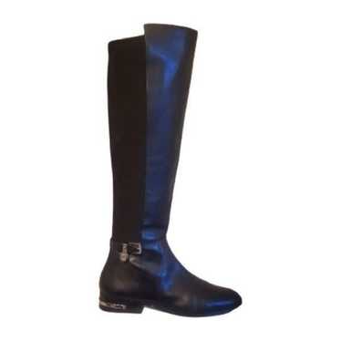 MICHAEL KORS Black Leather Over The Knee Boots Si… - image 1