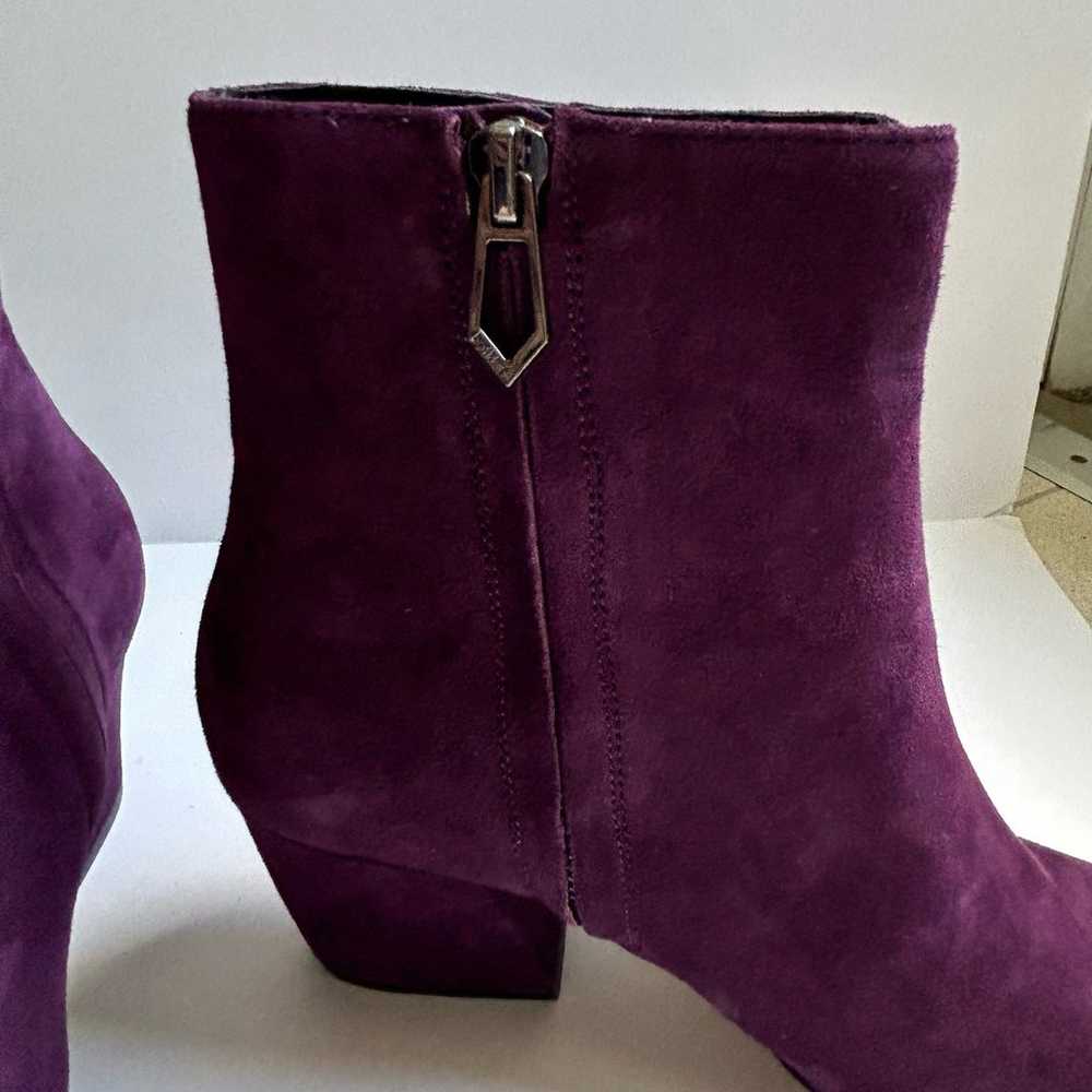 Botkier Women's Sasha Purple Suede Mid Heel Booti… - image 4