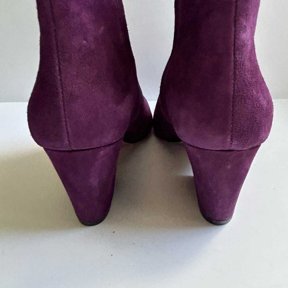 Botkier Women's Sasha Purple Suede Mid Heel Booti… - image 5