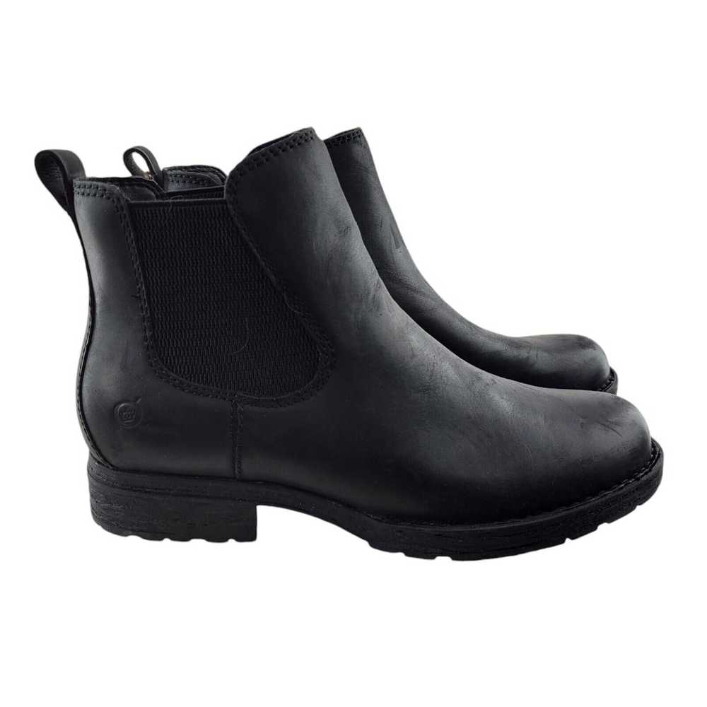 Born Cove Boots Womens 9 M Black Nubuck Leather P… - image 1