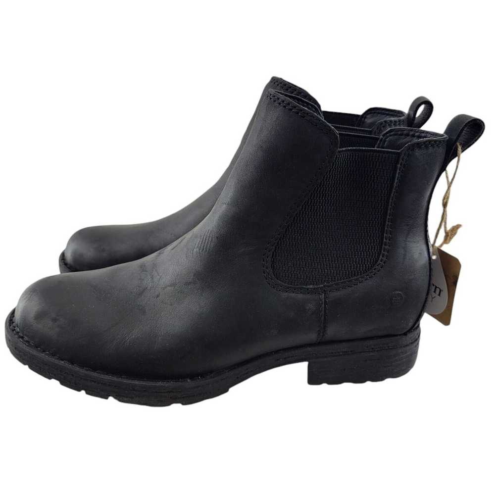 Born Cove Boots Womens 9 M Black Nubuck Leather P… - image 4