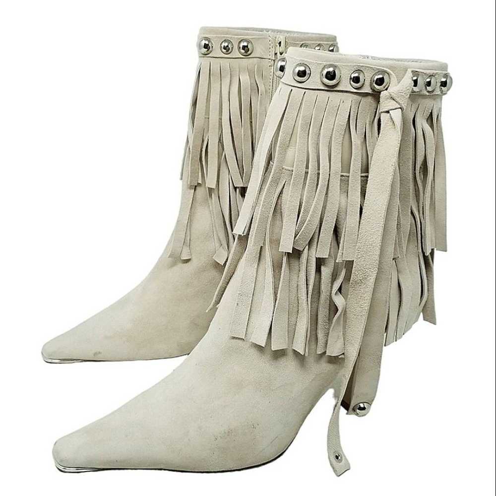 Jeffrey Campbell Suede Fringe Trotting bootie - image 3