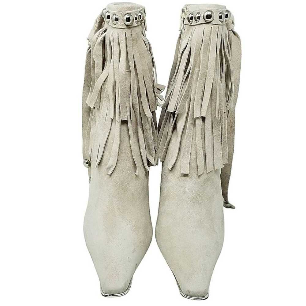 Jeffrey Campbell Suede Fringe Trotting bootie - image 6