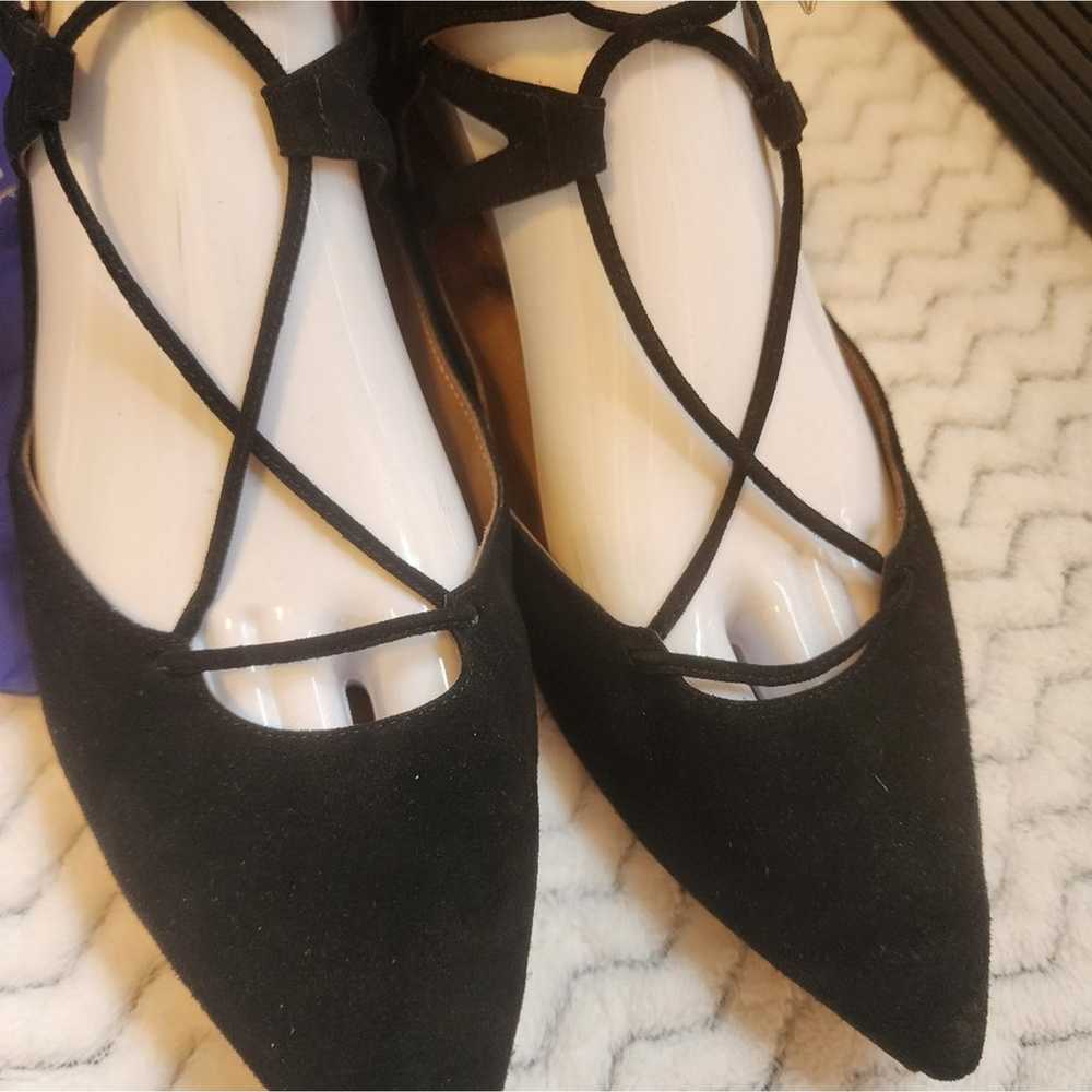 AQUAZZURA BELGRAVIA FLATS BLACK SUEDE 38.5 (SIZE … - image 10