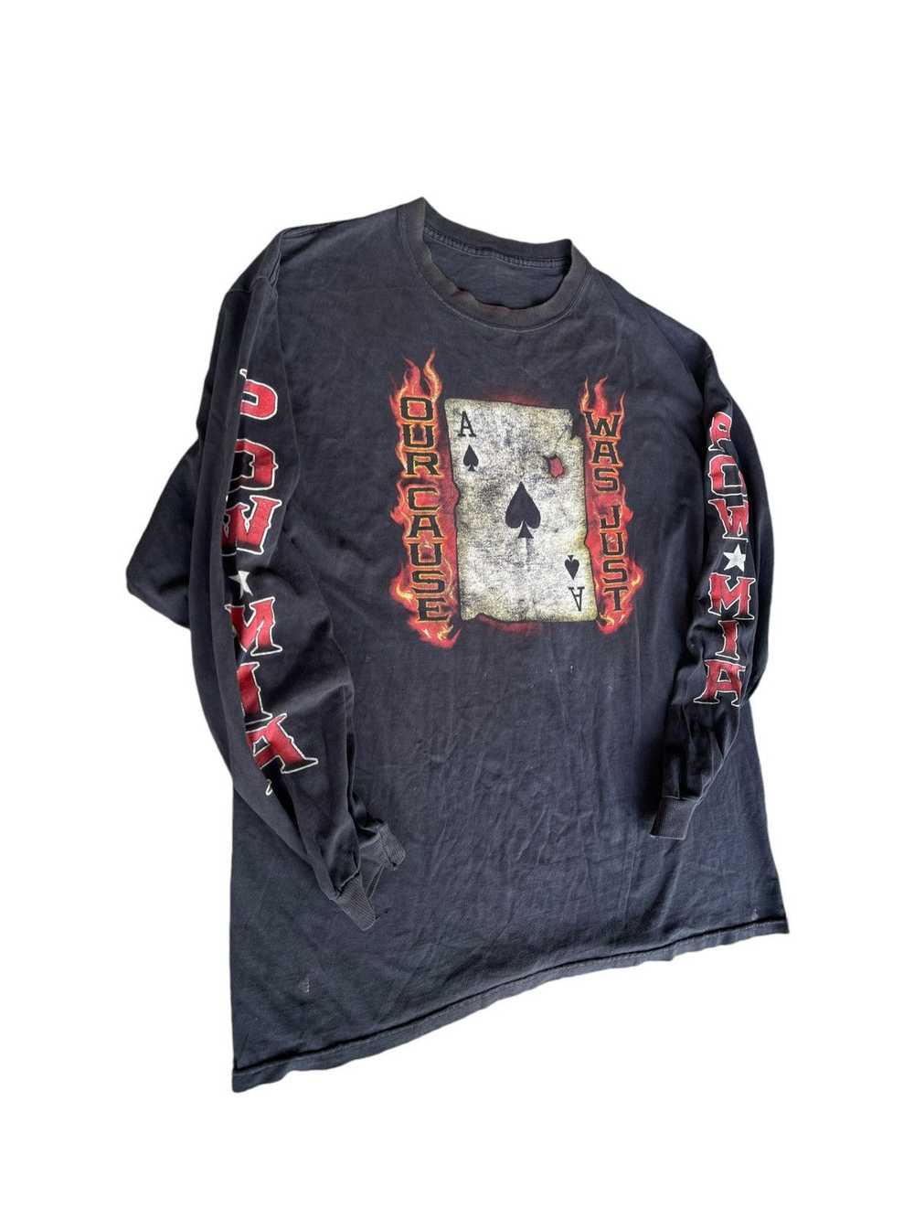 Made In Usa × Vintage Faded skull longsleeve T - image 4