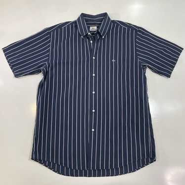 Lacoste VTG Lacoste Men’s Blue Striped Button Shir