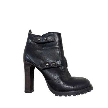 Tory Burch Landers Leather Moto Ankle Boots