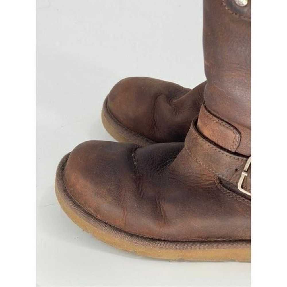 UGG Kensington Biker Boot Women Size 6 Brown Leat… - image 7