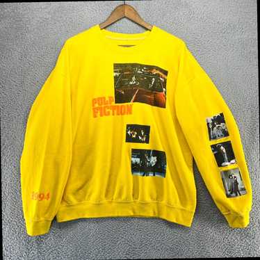 Vintage Yellow Crewneck Graphic Pullover Movie Ju… - image 1