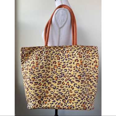 The Unbranded Brand Large Canvas Leopard Print Tot