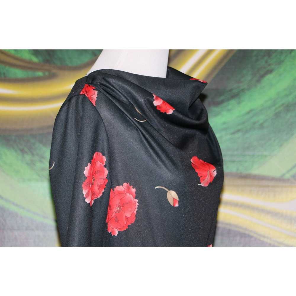 Vintage Vintage 1970s Floral Poppy Print Maxi Dre… - image 3