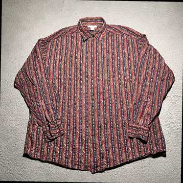 Vintage Authentic Classic Mens Striped Abstract B… - image 1