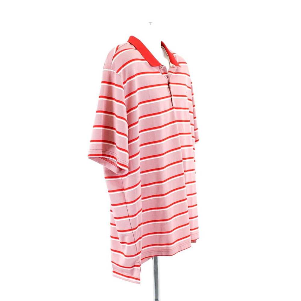 Adidas Adidas Red Striped 2XL Collared Short Slee… - image 7