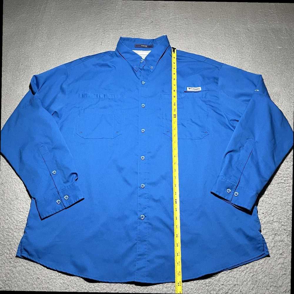 Vintage Mens 2X Blue Tamiami Long Sleeve Fishing … - image 2