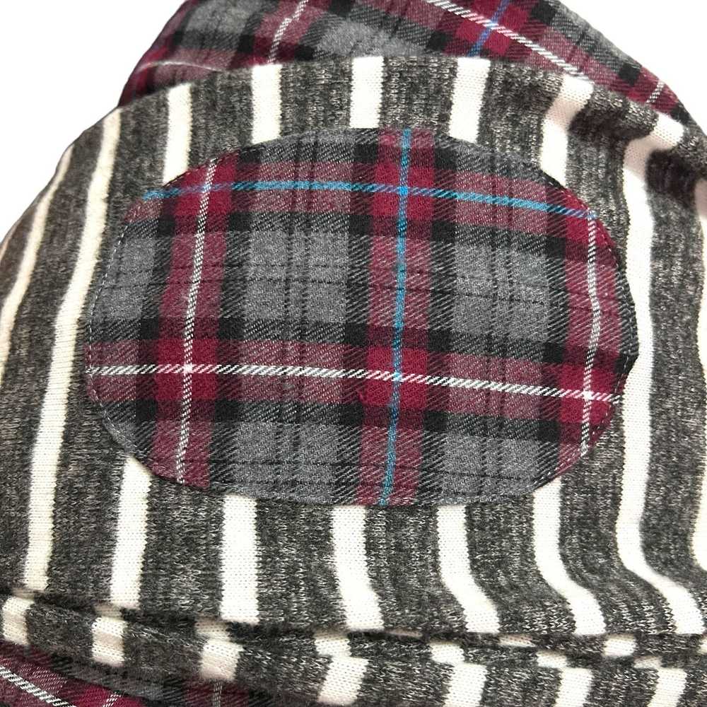 Other Striped Plaid Pocket Elbow Patch Pocketed S… - image 8